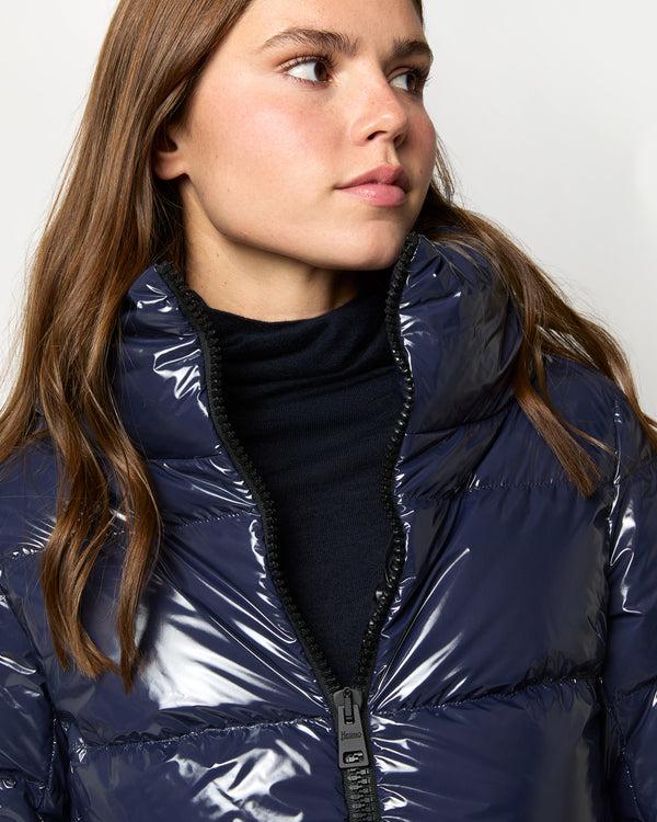 Sid Mashburn Gloss Short Jacket In Navy