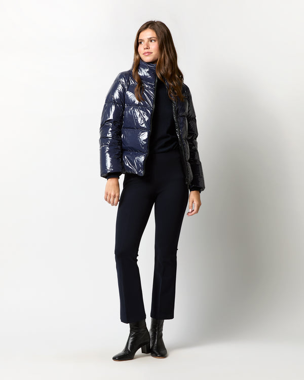 Sid Mashburn Gloss Short Jacket In Navy