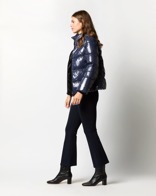 Sid Mashburn Gloss Short Jacket In Navy