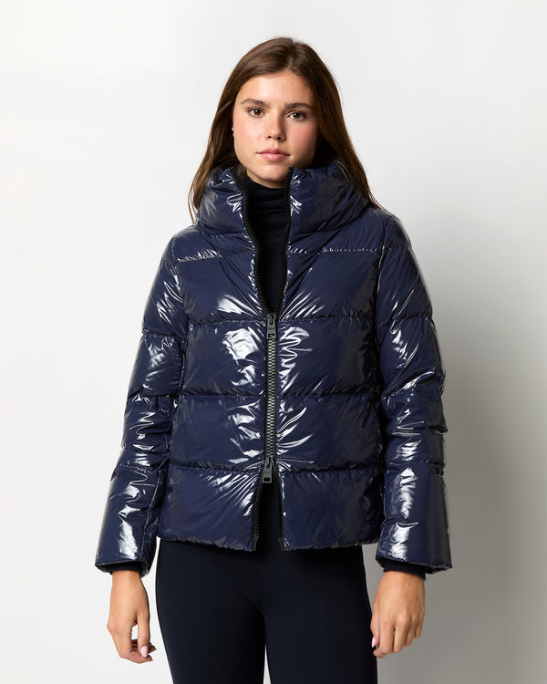 sid mashburn Gloss Short Jacket in Navy