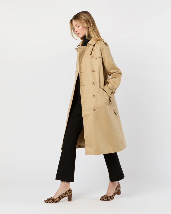Sid Mashburn Greta Trench Coat In Beige