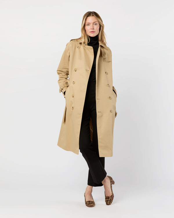 sid mashburn Greta Trench Coat in Beige