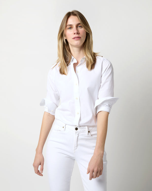 Sid Mashburn Icon Shirt In White Poplin