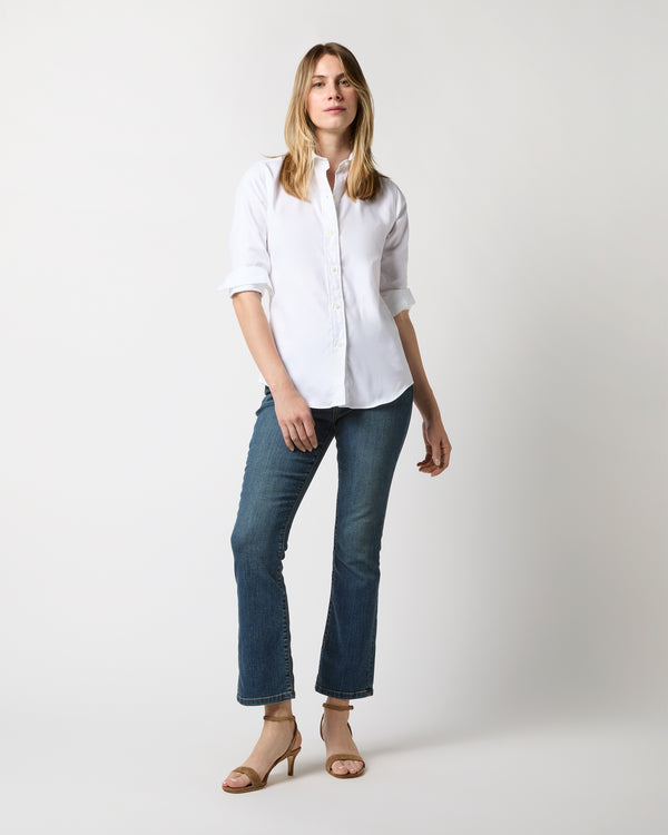 Sid Mashburn Icon Spread Shirt In White Roxford