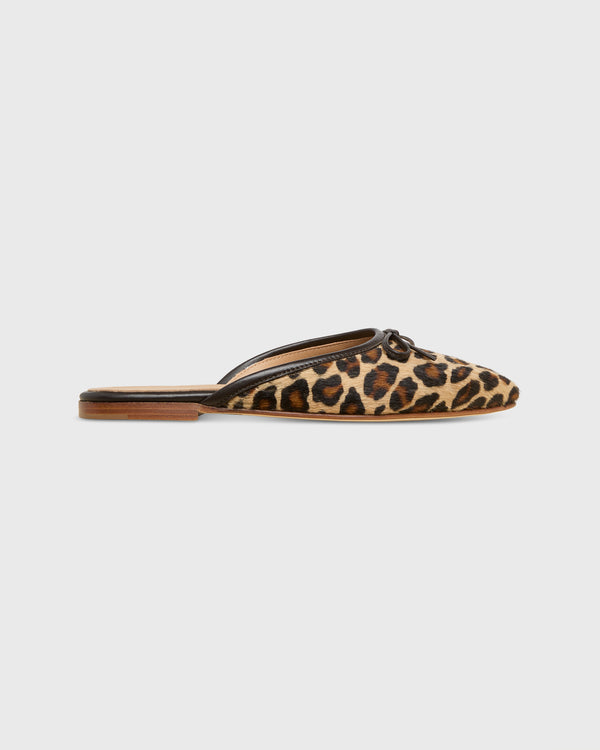 sid mashburn Joy Mule in Leopard Calf Hair