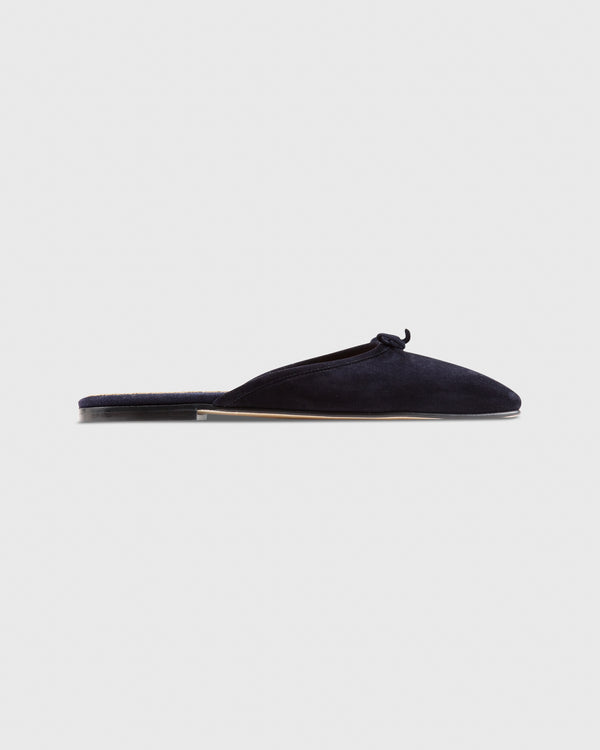 sid mashburn Joy Mule in Navy Suede