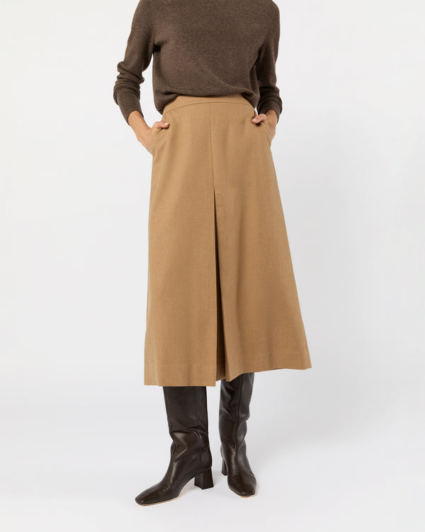 sid mashburn Juniper Skirt in Camel Hair Flannel