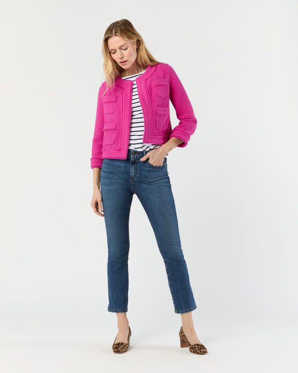 Sid Mashburn Kiki Jacket In Rosa Boucle Tweed