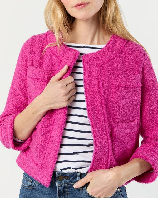 Sid Mashburn Kiki Jacket In Rosa Boucle Tweed