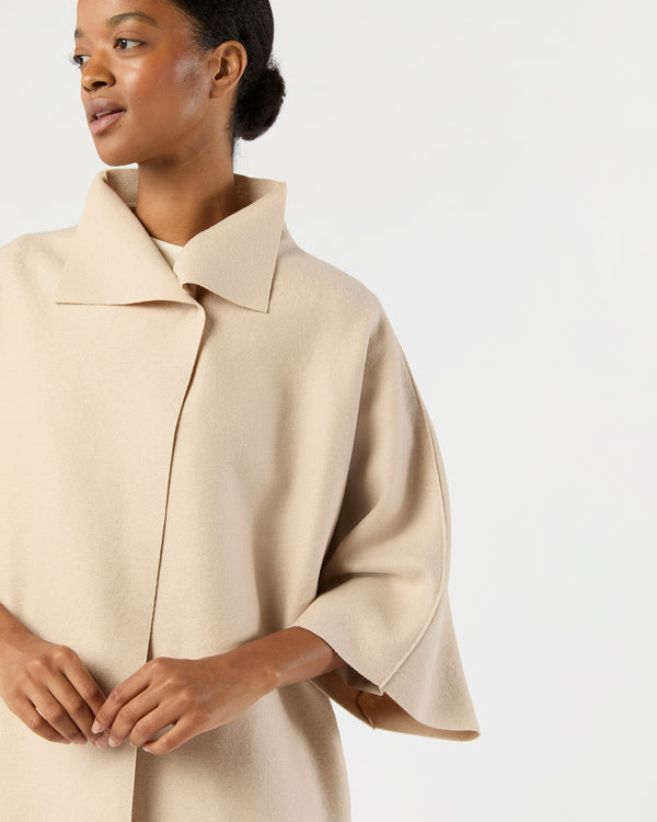 Sid Mashburn Kimono Coat In Almond