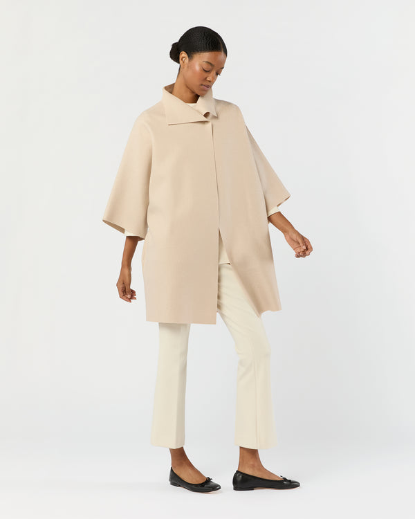 Sid Mashburn Kimono Coat In Almond