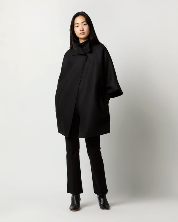 Sid Mashburn Kimono Coat In Black