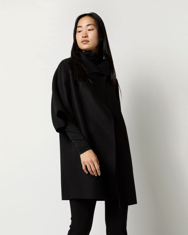 sid mashburn Kimono Coat in Black