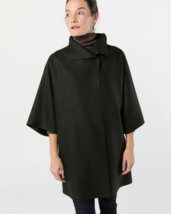 sid mashburn Kimono Coat in Dark Khaki