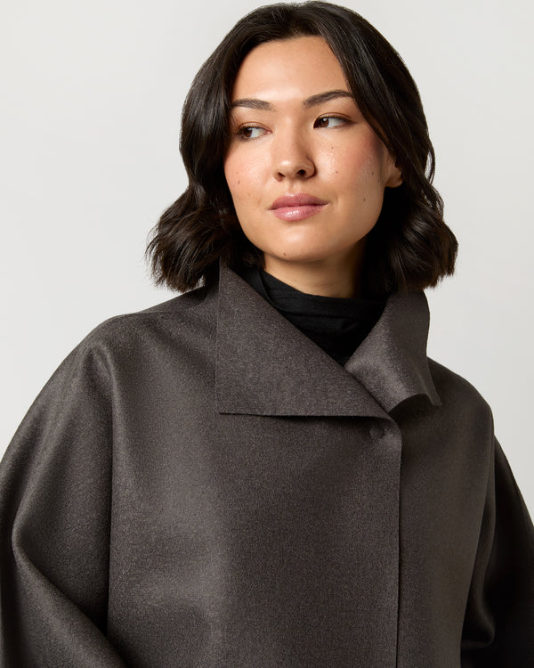Sid Mashburn Kimono Coat In Graphite