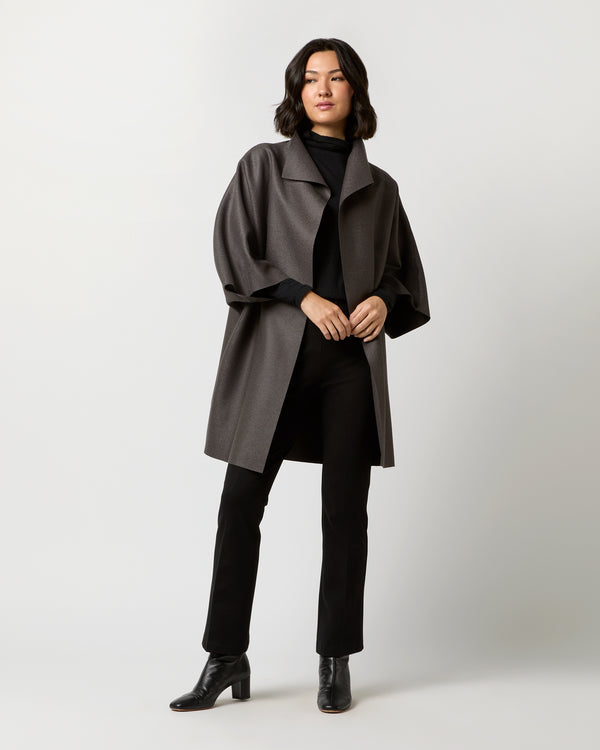 sid mashburn Kimono Coat in Graphite