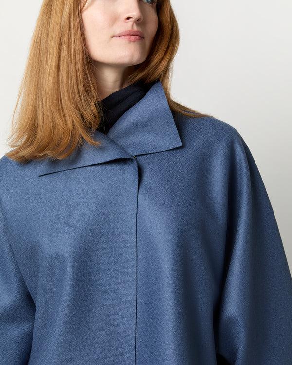 Sid Mashburn Kimono Coat In New Denim