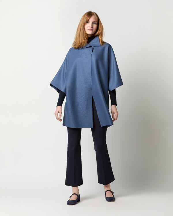 Sid Mashburn Kimono Coat In New Denim