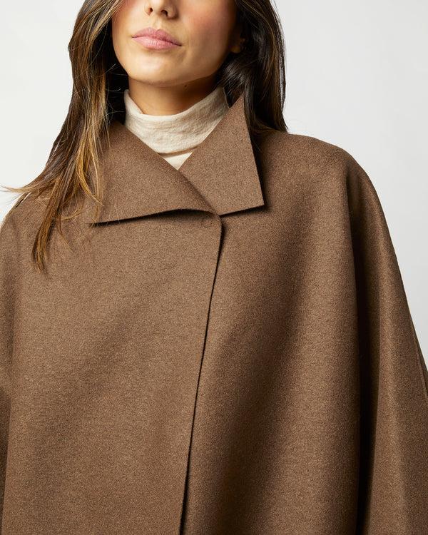 Sid Mashburn Kimono Coat In Teddy Brown