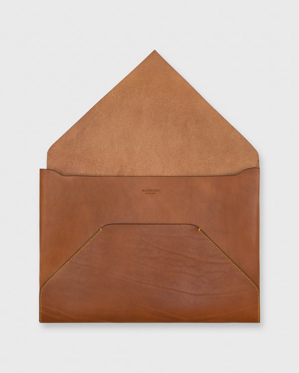 Sid Mashburn Laptop Case In Tan Leather