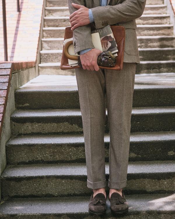 Sid Mashburn Laptop Case In Tan Leather