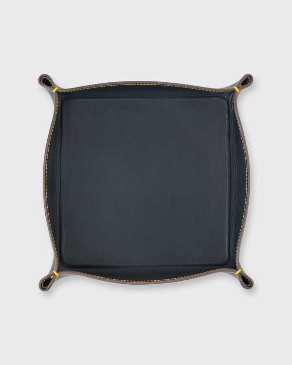 sid mashburn Large Tray in Navy Leather