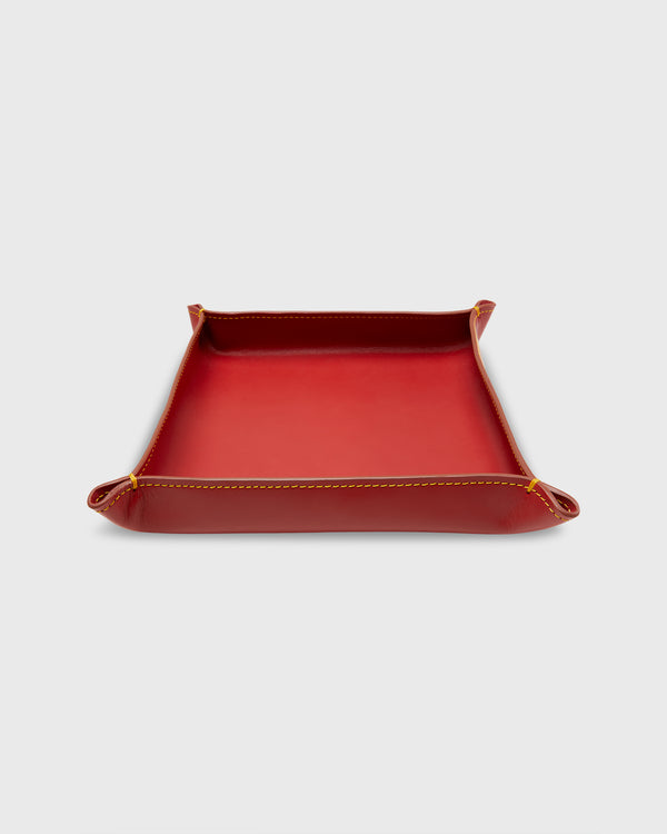 Sid Mashburn Large Tray In Red Leather