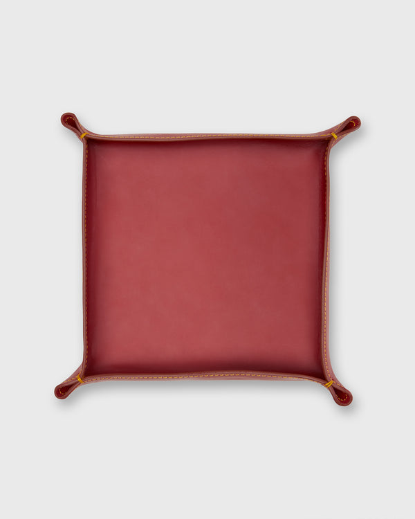 sid mashburn Large Tray in Red Leather