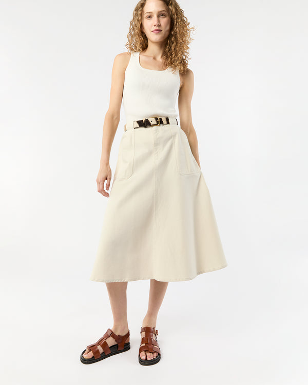 Sid Mashburn Laurie Skirt In Off White