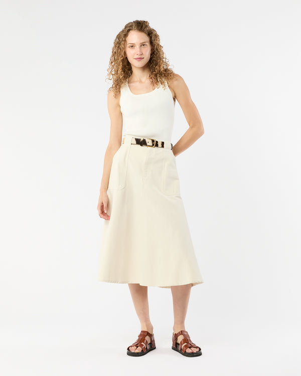 sid mashburn Laurie Skirt in Off White