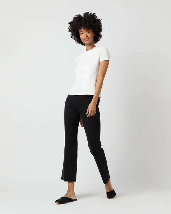 Sid Mashburn Lee Tee In Chalk Cotton