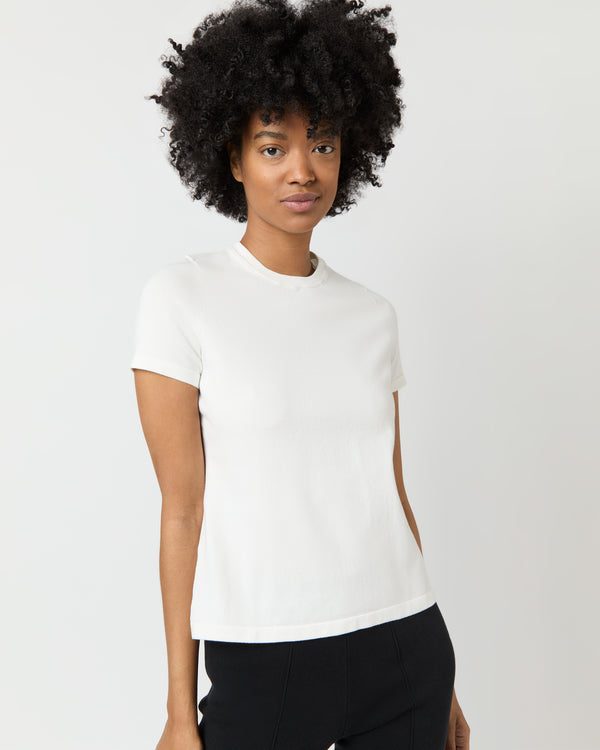 sid mashburn Lee Tee in Chalk Cotton