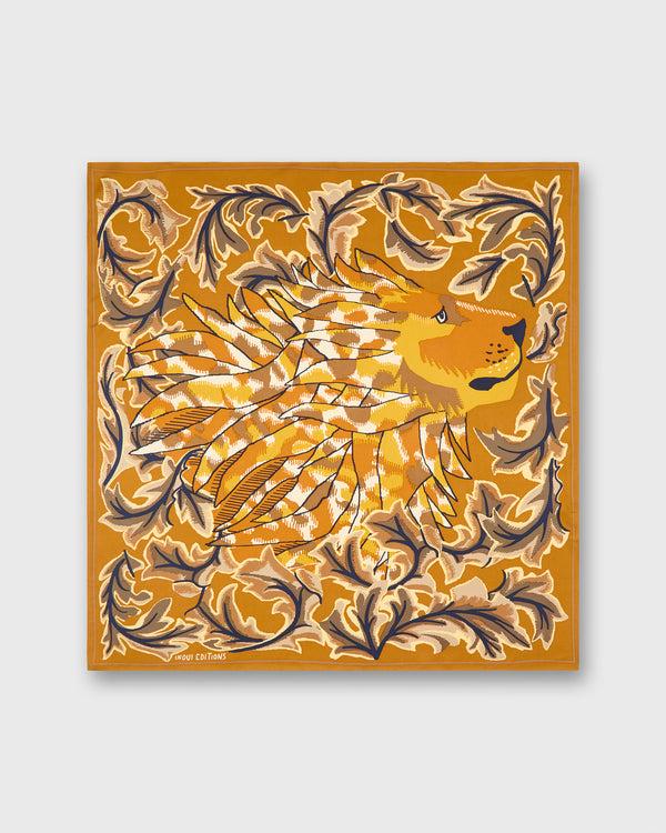 Sid Mashburn Leonard Square Scarf In Saffron