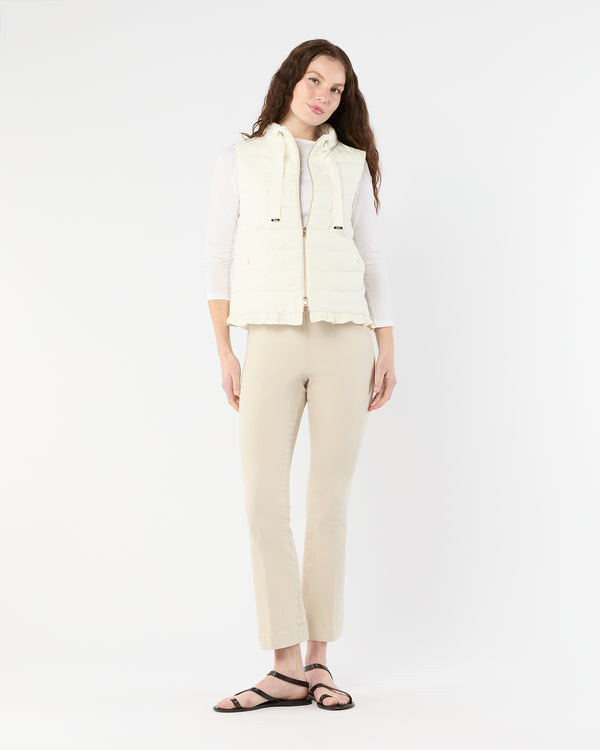 Sid Mashburn Linen Quilted Vest In White