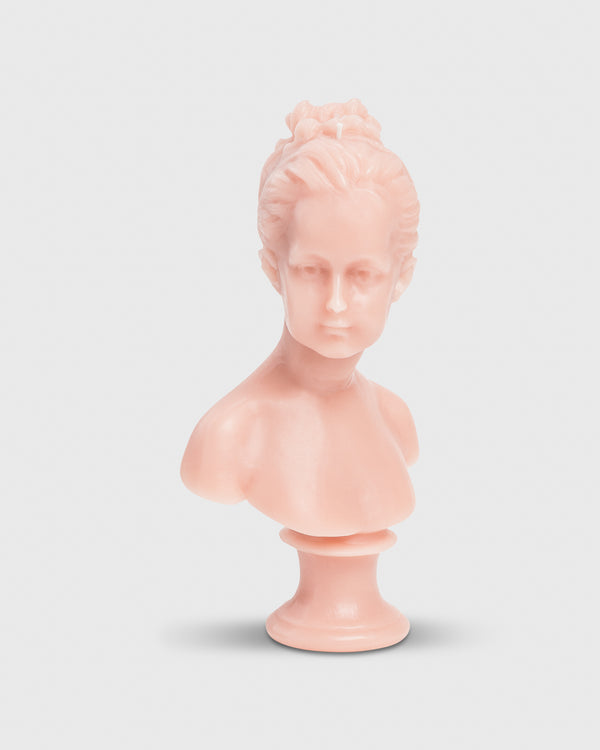 sid mashburn Louise Decorative Bust Candle in Pink