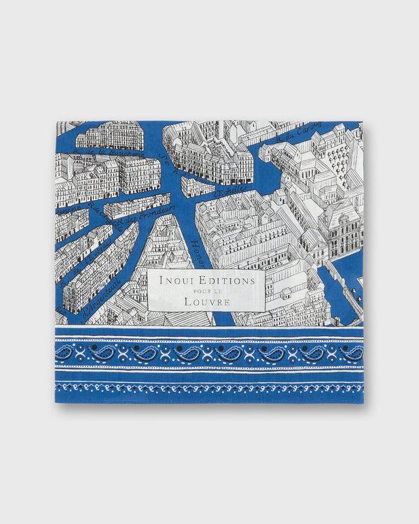Sid Mashburn Louvre Small Square Scarf In Blue
