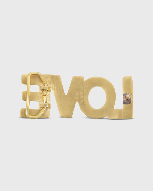 Sid Mashburn "Love" Belt Buckle In Brass