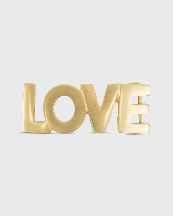 sid mashburn "Love" Belt Buckle in Brass