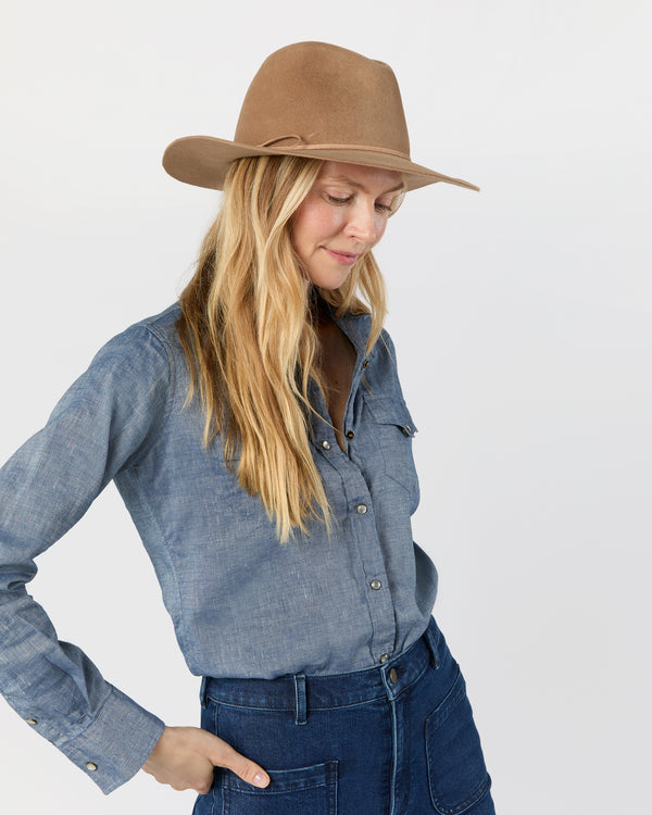 Sid Mashburn Luxe Amelia Hat In Camel/Tan