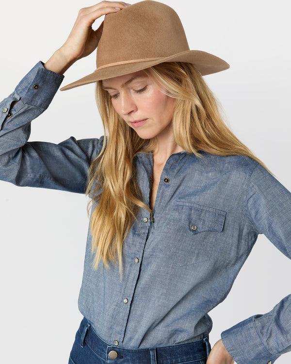 Sid Mashburn Luxe Amelia Hat In Camel/Tan