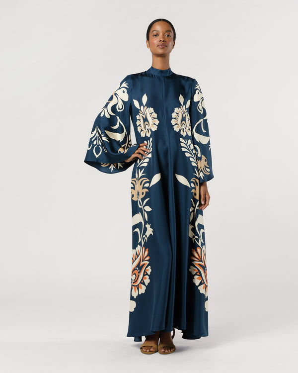sid mashburn Magnifico Dress in Selva Placée Silk
