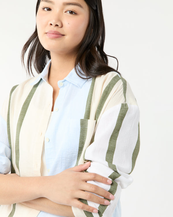 Sid Mashburn Mariam Shirt Dress In Entoto Sage
