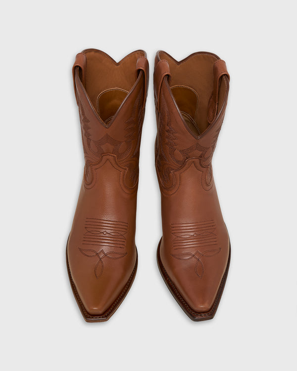 Sid Mashburn Marie Cowboy Boot In Tobacco Leather