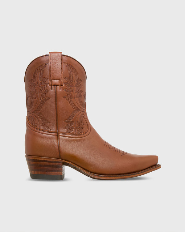 sid mashburn Marie Cowboy Boot in Tobacco Leather