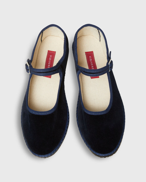 Sid Mashburn Mary Jane Slippers In Blue