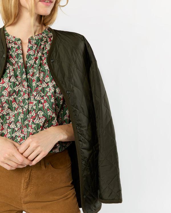 Sid Mashburn May Cashpad Jacket In Olive Nylon