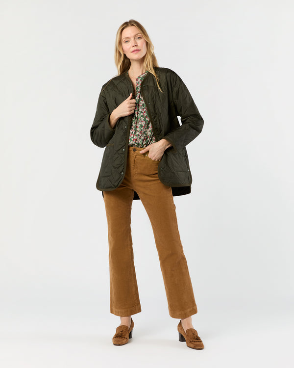 Sid Mashburn May Cashpad Jacket In Olive Nylon