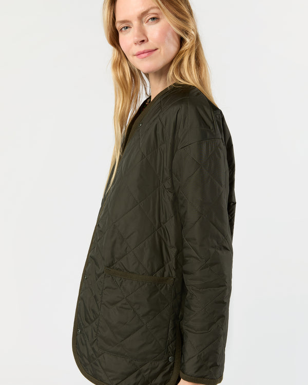 Sid Mashburn May Cashpad Jacket In Olive Nylon