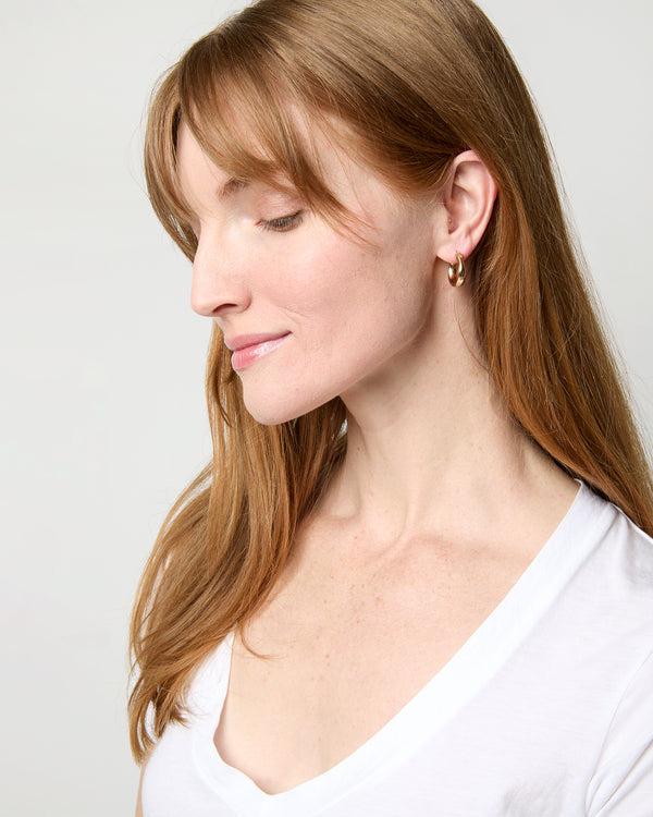 Sid Mashburn Medium Hoop Earrings In Gold