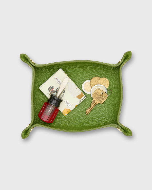 Sid Mashburn Medium Rectangle Tray In Leaf Leather